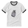 Raccoon Love Unisex Ringer T-Shirt - Fun Gift for Raccoon Fans