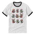 Raccoon Lover Christmas Ringer T-Shirt - Unisex Cotton Pajama Top