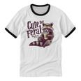 Raccoon Lovers Vintage Raccoon Coffee Unisex Cotton T-Shirt