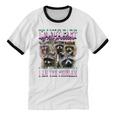 Raccoon Meme Ringer T-Shirt | Unisex Cotton | Fun Bootleg Design