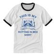 Raccoon Meme Sarcastic T-Shirt - Unisex Ringer Cotton