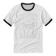 Raccoon Moon Ringer T-Shirt - Unisex Cotton Tee for Night Owls