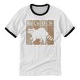 Raccoon Periodic Table Elements Unisex Cotton Ringer T-Shirt