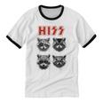 Raccoon Rock Music Unisex Ringer Tee - Fun Concert Cotton Shirt