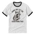 Raccoon Sarcastic Unisex Cotton T-Shirt | Overthink Graphic Tee