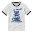 Raccoon Trash Panda Meme | Moody Foody Unisex Ringer Tee