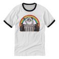 Raccoon 'Trash Panda' Unisex Ringer T-Shirt | Fun Graphic Tee