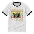 Retro Angry Raccoon Unisex Ringer T-Shirt - Fun Animal Design