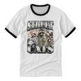 Retro Raccoon Feral Summer Unisex Ringer T-Shirt | Cotton Casual Tee