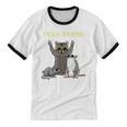 Team Trash Unisex Ringer T-Shirt - Opossum Raccoon Rat Animal Design