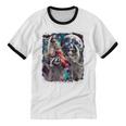 Three Raccoon Moon Unisex Cotton Ringer Tee | Fun Meme Vibes