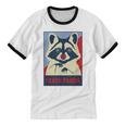 Trash Panda Raccoon Lover Poster Animal Unisex Cotton Ringer T-Shirt