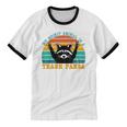 Trash Panda Spirit Animal Raccoon - Unisex Cotton Ringer T-Shirt