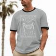 Raccoon Moon Ringer T-Shirt - Unisex Cotton Tee for Night Owls