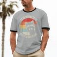 Raccoon Vintage Cotton Ringer T-Shirt - Unisex Fun Retro Vibe