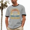 Vintage Raccoon Lovers Unisex Cotton Ringer T-Shirt | Nostalgic Appeal