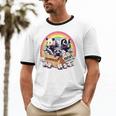 Adopt A Street Cat & Friends Ringer T-Shirt - Vintage Unisex Cotton