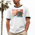 Adopt a Street Cat Unisex Ringer T-Shirt - Funny Raccoon Lovers Gift