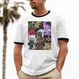 Feral Raccoon Meme Ringer T-Shirt – Fun Unisex Cotton Top