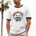 Raccoon Be Gay Do Crime LGBTQ Pride Unisex Cotton Ringer Tee