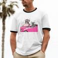 Raccoon Cotton Ringer T-Shirt | Unisex Introvert Gift | Fun Design