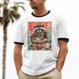 Raccoon Eating Ramen Anime T-Shirt - Unisex Cotton Tee for Fun