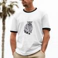 Raccoon Love Unisex Ringer T-Shirt - Fun Gift for Raccoon Fans