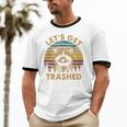 Raccoon Lovers Unisex Cotton Ringer T-Shirt - Playful Animal Theme