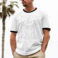 Raccoon Moon Ringer T-Shirt - Unisex Cotton Tee for Night Owls