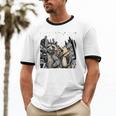 Raccoon & Opossum Party Ringer T-Shirt - Unisex Cotton Fun