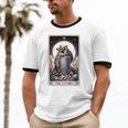 Raccoon Tarot Lovers T-Shirt - Unisex Cotton Ringer Top