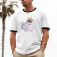 Raccoonicorn Unisex Ringer T-Shirt - Quirky Raccoon Unicorn Design