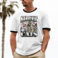 Retro Raccoon Feral Summer Unisex Ringer T-Shirt | Cotton Casual Tee