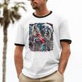 Three Raccoon Moon Unisex Cotton Ringer Tee | Fun Meme Vibes