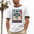 Trash Panda Raccoon Lover Poster Animal Unisex Cotton Ringer T-Shirt
