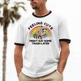 Unisex Raccoon Pocket Ringer T-Shirt | Cute Animal Design