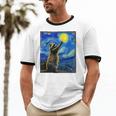 Van Gogh Raccoon Lover Unisex Cotton T-Shirt - Starry Night Art