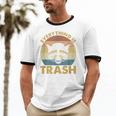 Vintage Raccoon Lovers Unisex Cotton Ringer T-Shirt | Nostalgic Appeal