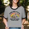 Unisex Raccoon Pocket Ringer T-Shirt | Cute Animal Design