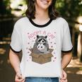 Adopt A Cat Team Trash Raccoon Opossum Unisex Ringer T-Shirt