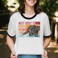 Adopt a Street Cat Unisex Ringer T-Shirt - Funny Raccoon Lovers Gift