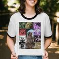 Feral Raccoon Meme Ringer T-Shirt – Fun Unisex Cotton Top