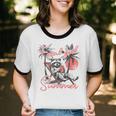 Feral Raccoon Summer | Unisex Cotton Ringer Tee