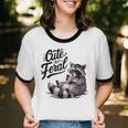 Panda Raccoon Unisex T-Shirt - Cute Cotton Tee for Animal Lovers