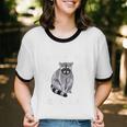 Raccoon Love Unisex Ringer T-Shirt - Fun Gift for Raccoon Fans