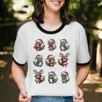 Raccoon Lover Christmas Ringer T-Shirt - Unisex Cotton Pajama Top
