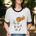 Raccoon Lover Cotton Ringer T-Shirt – Whimsical Unisex Happy Vibes