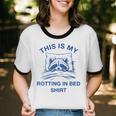 Raccoon Meme Sarcastic T-Shirt - Unisex Ringer Cotton