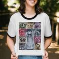 Raccoon Meme Unisex Ringer T-Shirt - Embrace Your Inner Trash Panda