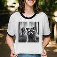 Raccoon & Sasquatch Selfie Unisex Cotton T-Shirt - Funny Design